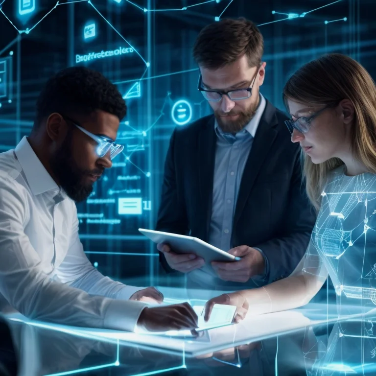 Group of professionals in a cybersecurity workshop