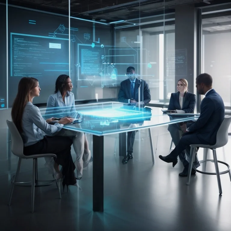 Instructor leading an online class